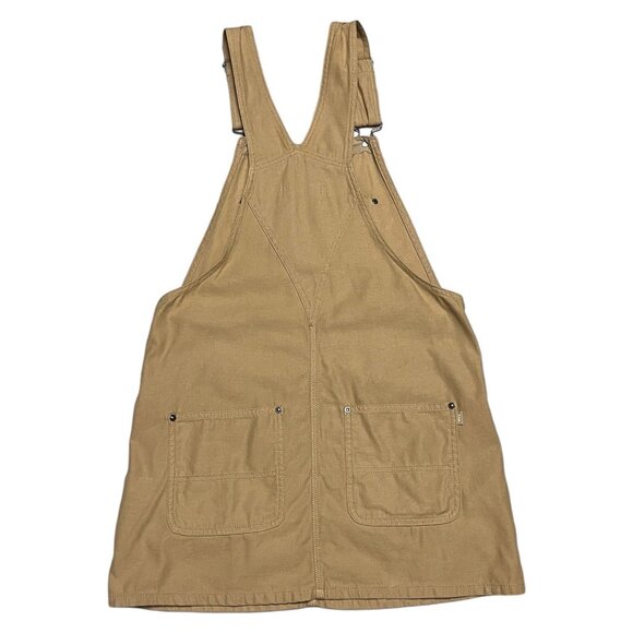 TNA Aritzia Brown Tan Overalls Cute Womens Dress Skirt Small - Picture 3 of 4